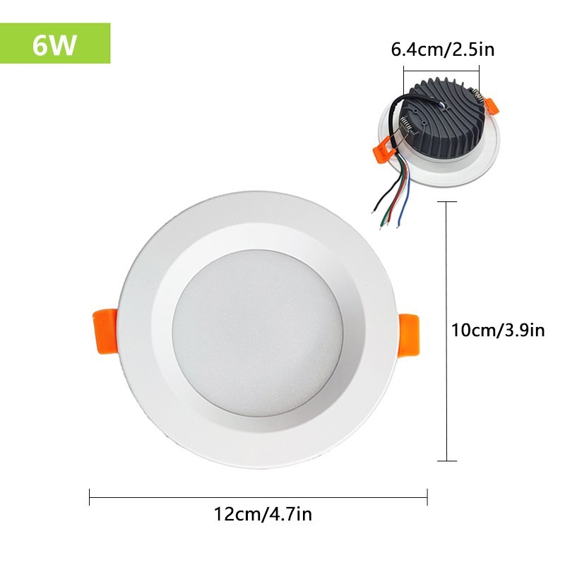 RGBW Color Changing LED Recessed Ceiling Downlight For Office Home Shop Decor gallery