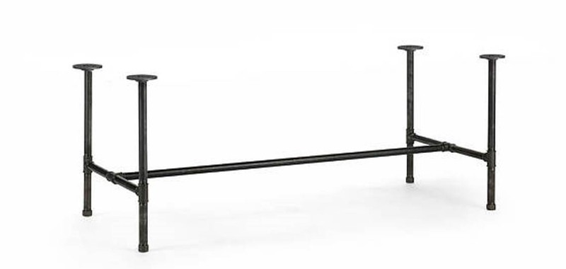 Black Pipe Table Frame Kit 3/4” X 78” long X 22” wide X 27” tall gallery