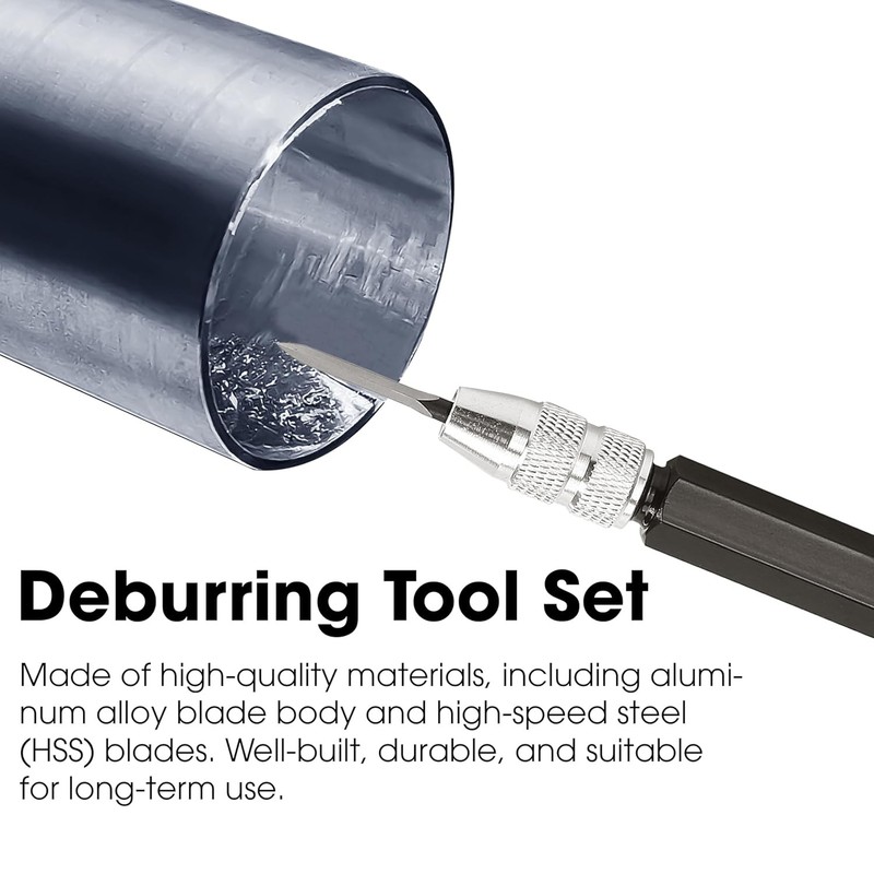3PCS Deburring Scraper Tool Set, Adjustable Triangular Blade for Metal Plastic gallery
