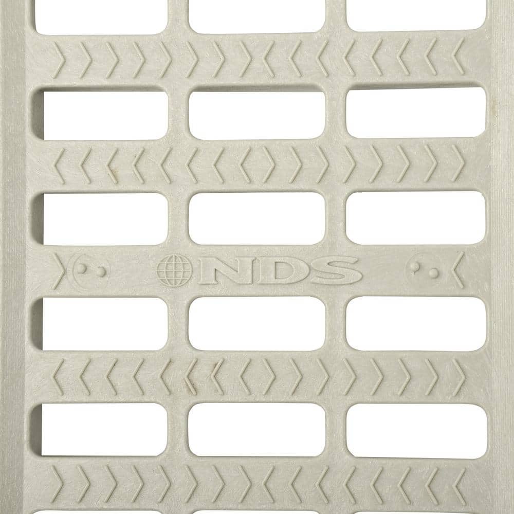 Plastic Drain Grate 5 In Pro Series Channel 5-1/4 In Wide X 19-5/8 In Long Gray gallery