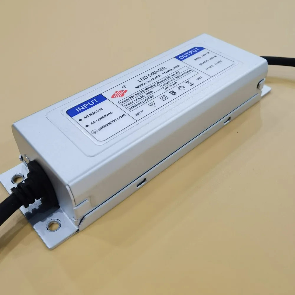 100W AC85-265V LED Driver 3A DC24-36V Waterproof Constant Current For Spotlights gallery