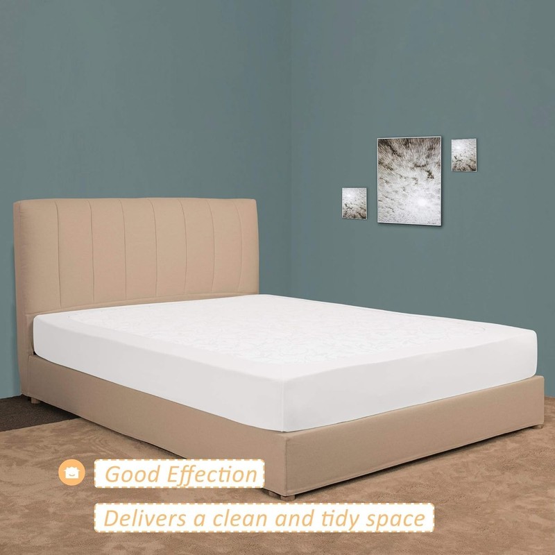 Luxurious Stretch Jersey Box Spring Cover - Soft, Wrinkle Resistant, Full Size gallery