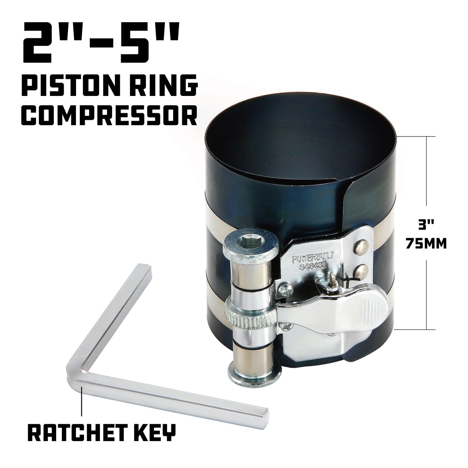 Powerbuilt Piston Ring Compressor , Range from 2 in. to 5 in. - 648433 gallery