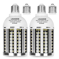 2 Pack 800W Equivalent Led Corn Light Bulb, 8000 Lumen 5000K Daylight White 8…