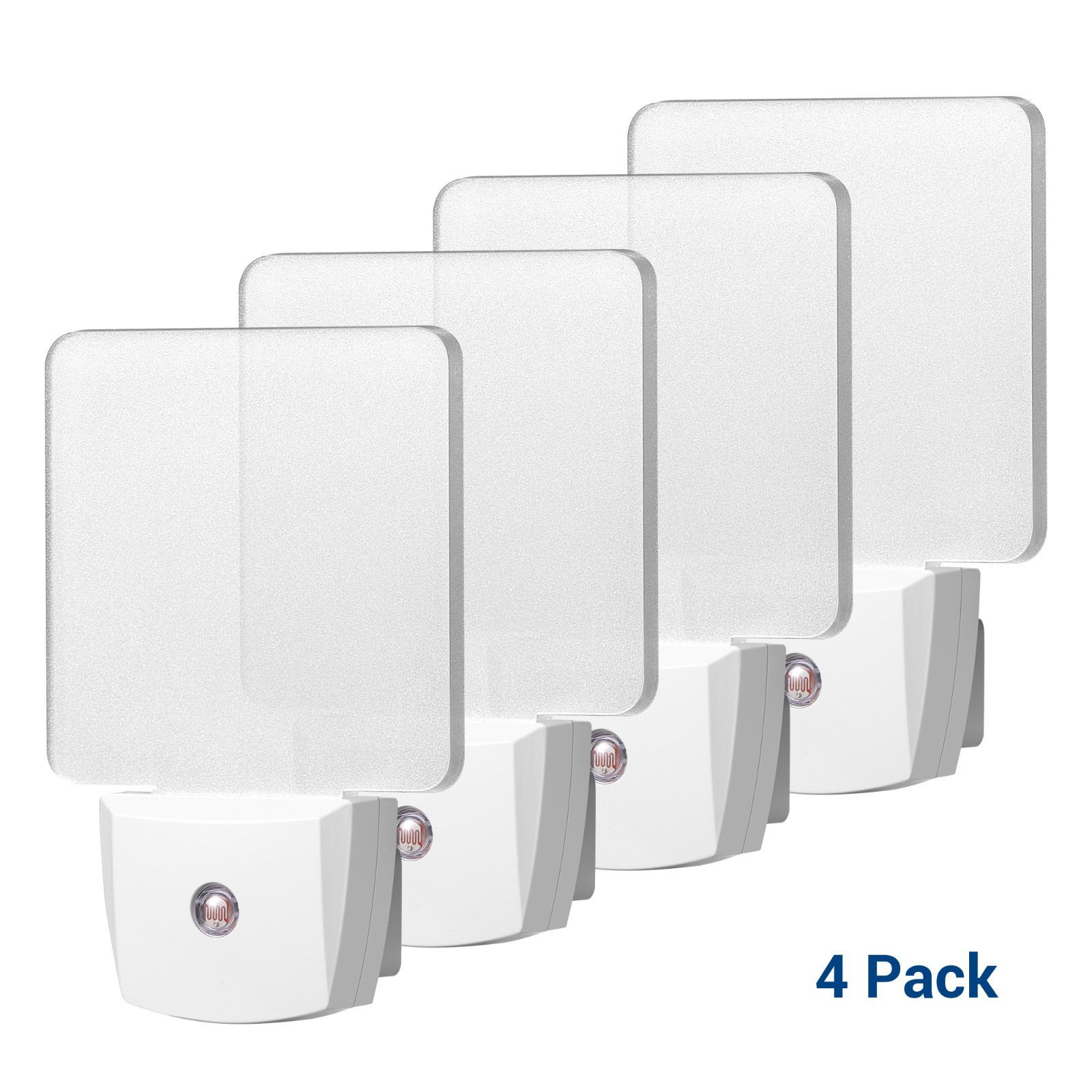 DEWENWILS Auto Dusk-to-Dawn Sensor,Plug in Night Light, LED Motion Sensor 4 Pack gallery