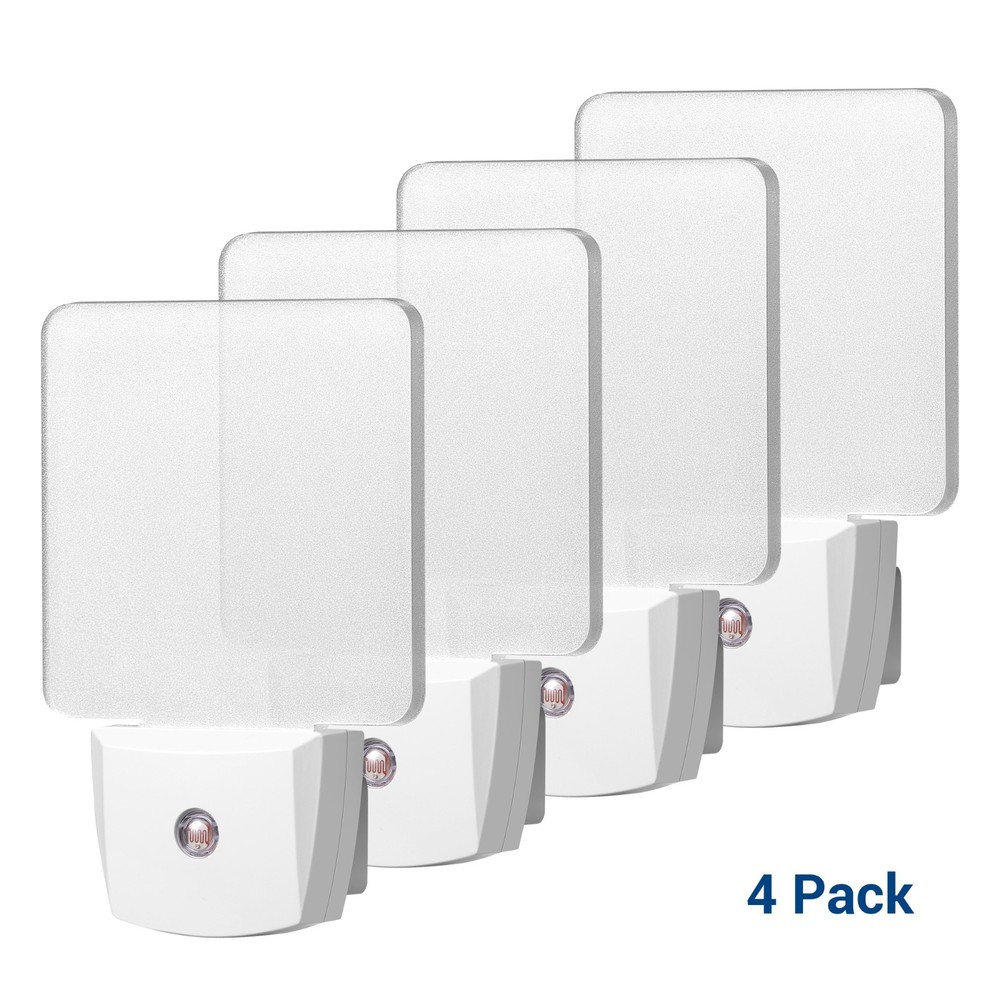 DEWENWILS Auto Dusk-to-Dawn Sensor,Plug in Night Light, LED Motion Sensor 4 Pack
