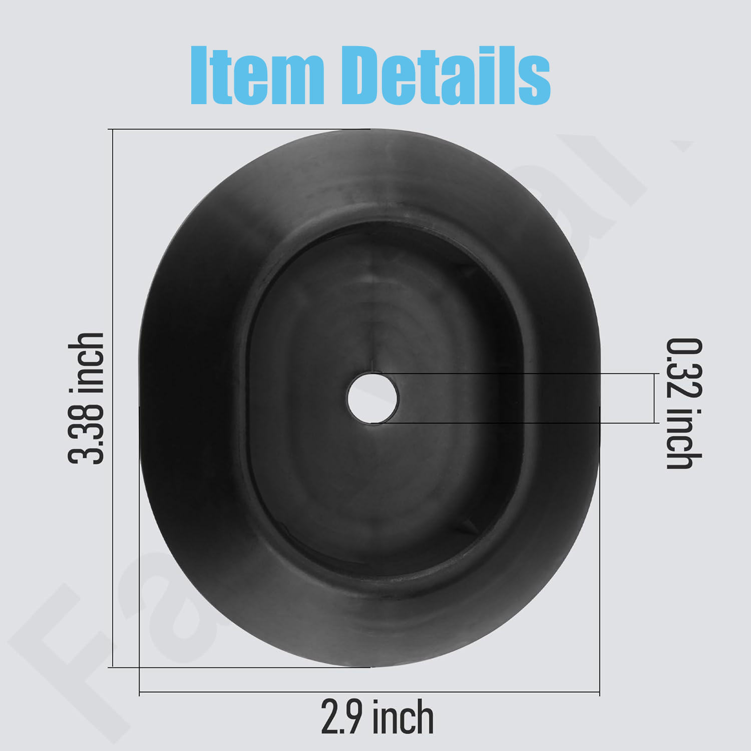 2PACK FOR INTEX 12476 LEG CAP FOR 18FT AND 24FT X 48 AND 52IN ROUND PRISM POOL W gallery