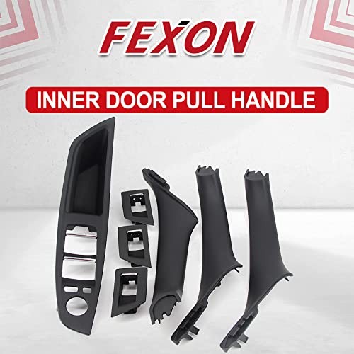 FEXON Black Window Switch Armrest Panel - Inner Door Pull Handle Trim Cover gallery