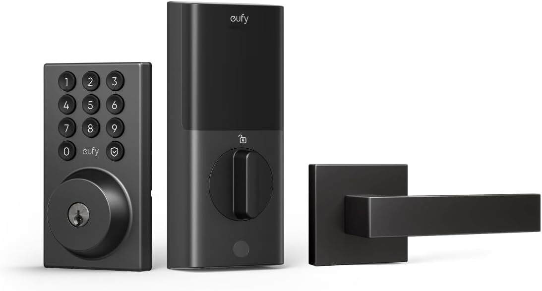 eufy Smart Lock C30+Door Lever Keyless Entry Door Lock WiFi Deadbolt App Control gallery