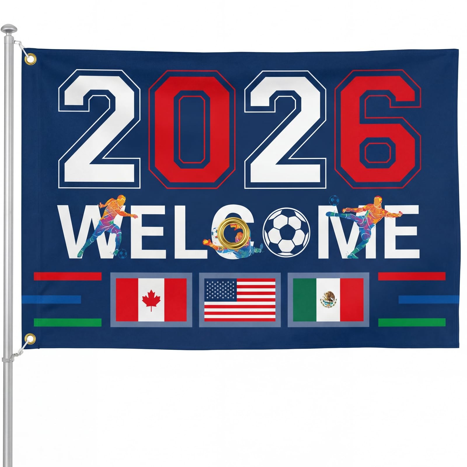 World Cup Decorations Flag 2026 American Canada Mexico Host Country Football Sup gallery