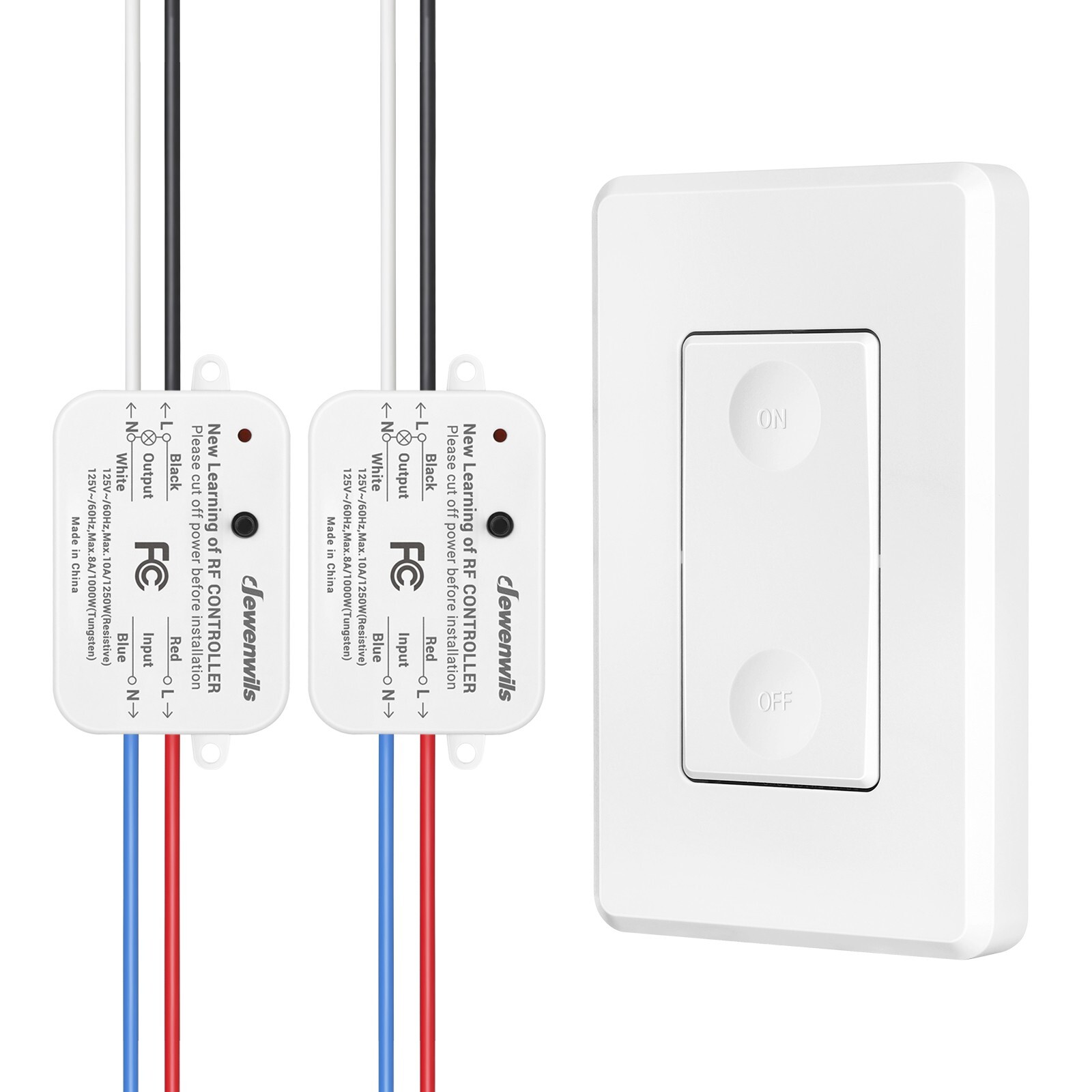 DEWENWILS Wireless Remote Control Wall Light Switch for Ceiling Lights 30M Range gallery