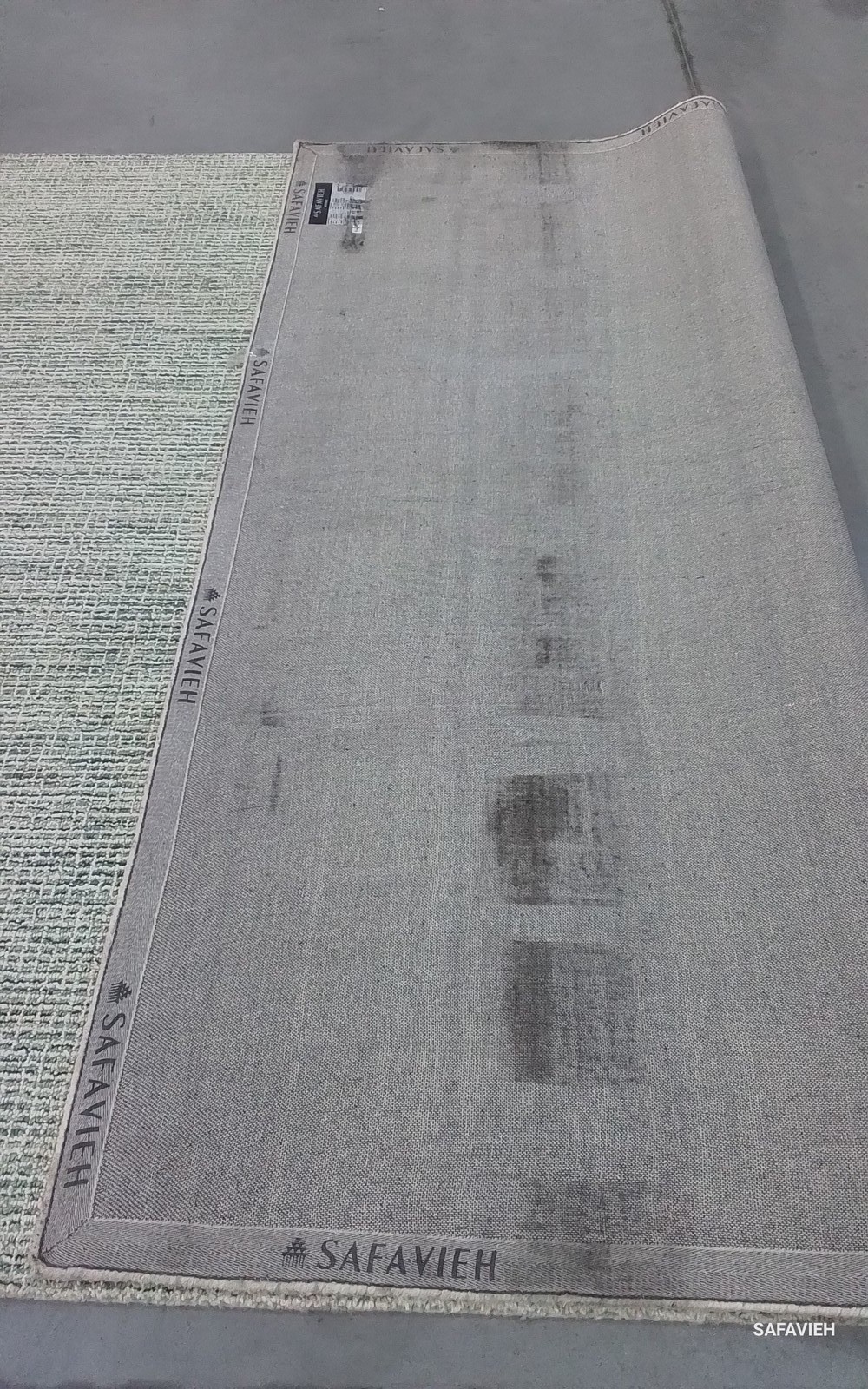 GREEN / IVORY 8'-0" x 10'-0" Back Stain Rug, Reduced Price 1172798253 ABT484Y-8 gallery