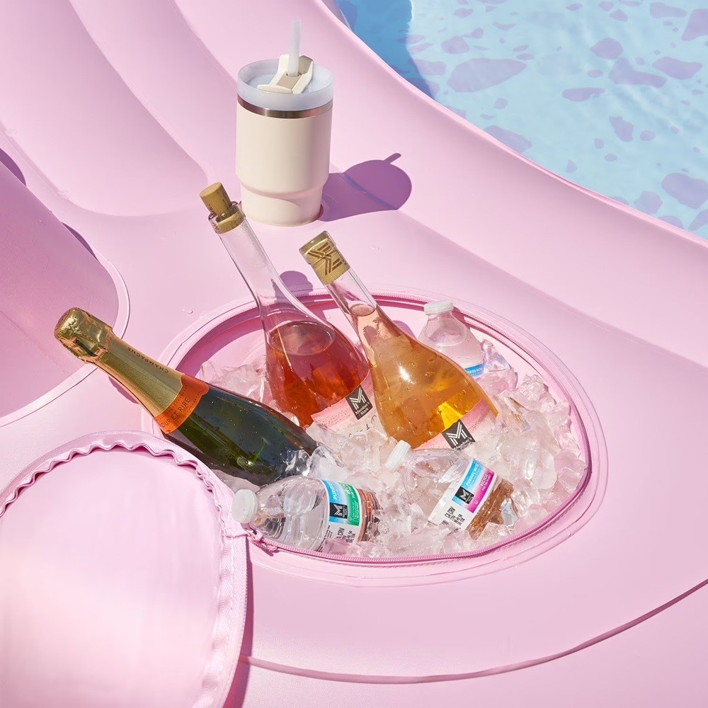 Member Mark Oversized Inflatable PINK Sofa Pool 152in X 126in X 31in gallery