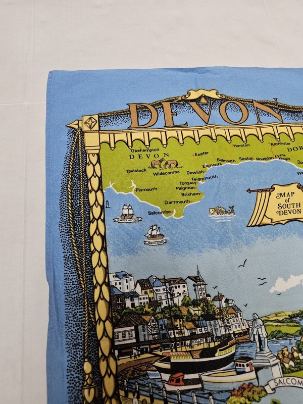 Devon Glorious Devon Tea Towel Patented Design Souvenir gallery