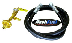 Partial POL Liquid Propane Transfer Kit Tank Grill 100lb Unloading 1/2″ Hose