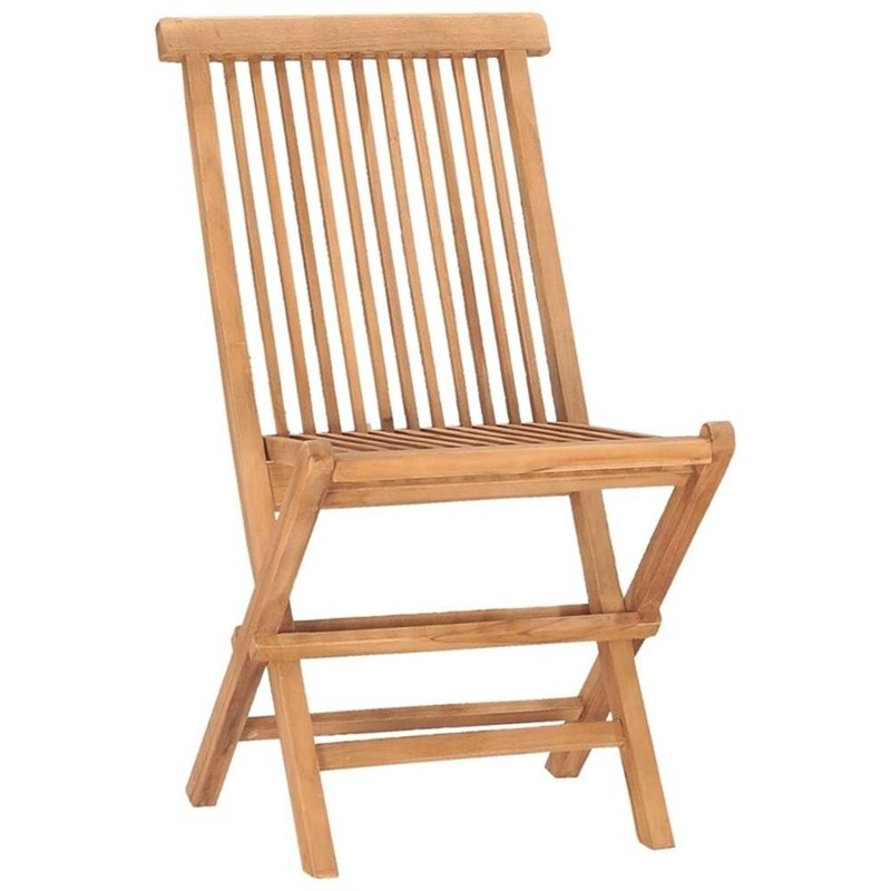 Bowery Hill Smooth Sanded Teak HardWood Compact Outdoor Dining Set Natural/Brown gallery