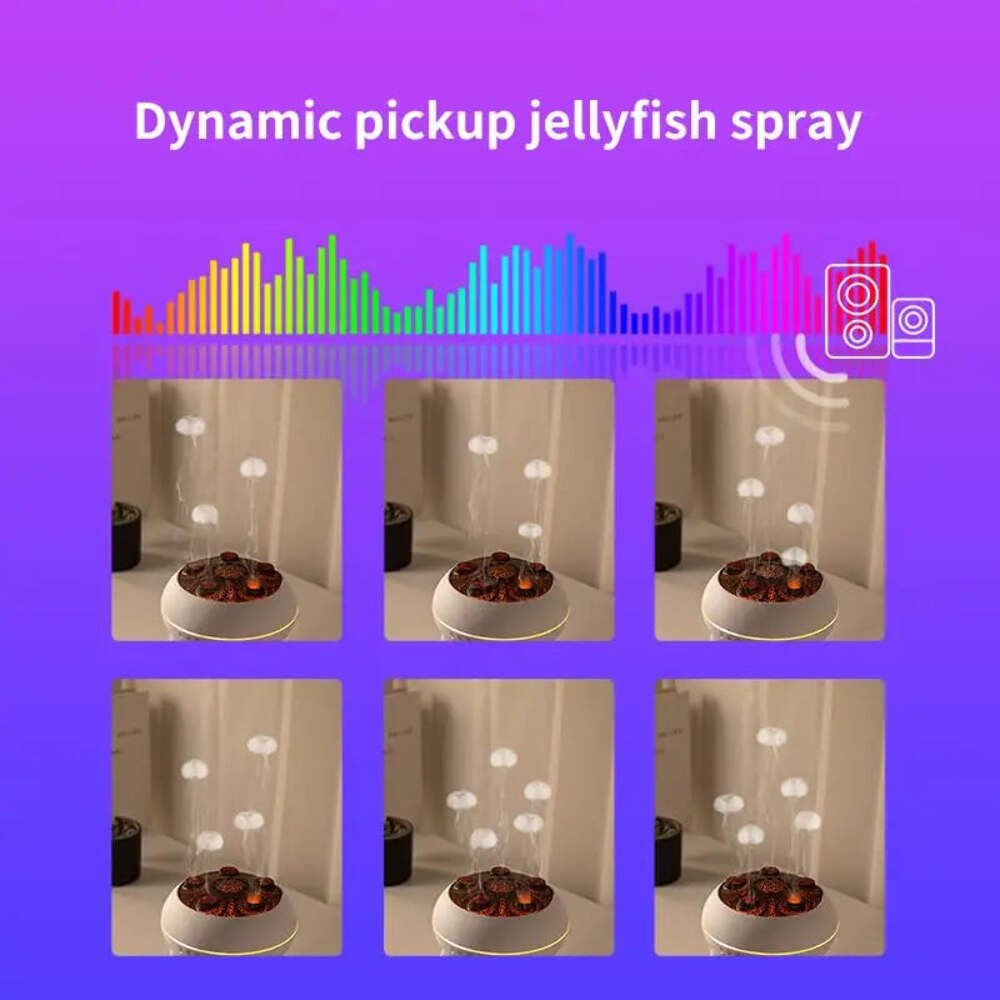 Dynamic Jellyfish Air Humidifier 250ml Essential Oil Diffuser Remote Control Bed gallery
