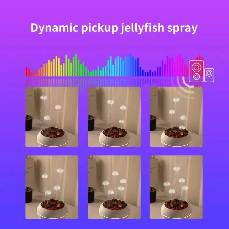 Dynamic Jellyfish Air Humidifier 250ml Essential Oil Diffuser Remote Control Bed gallery