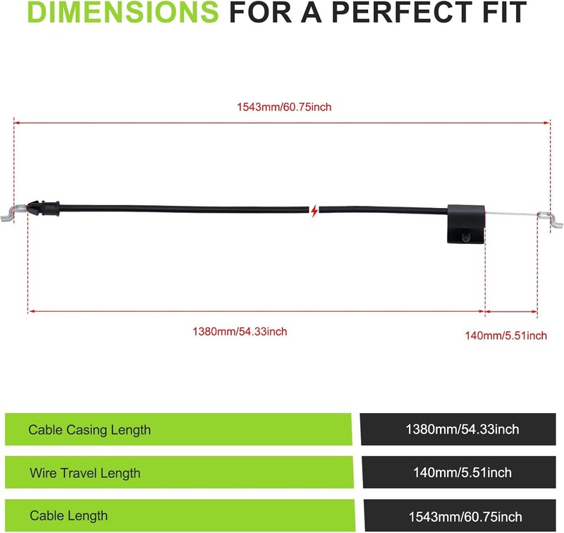 Replacement Engine Zone Control Cable For Craftsman Lawn Mower 183567 532183567 gallery