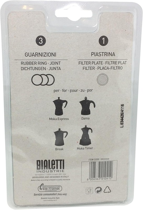 Replacement Filter & Gaskets for Moka Express gallery