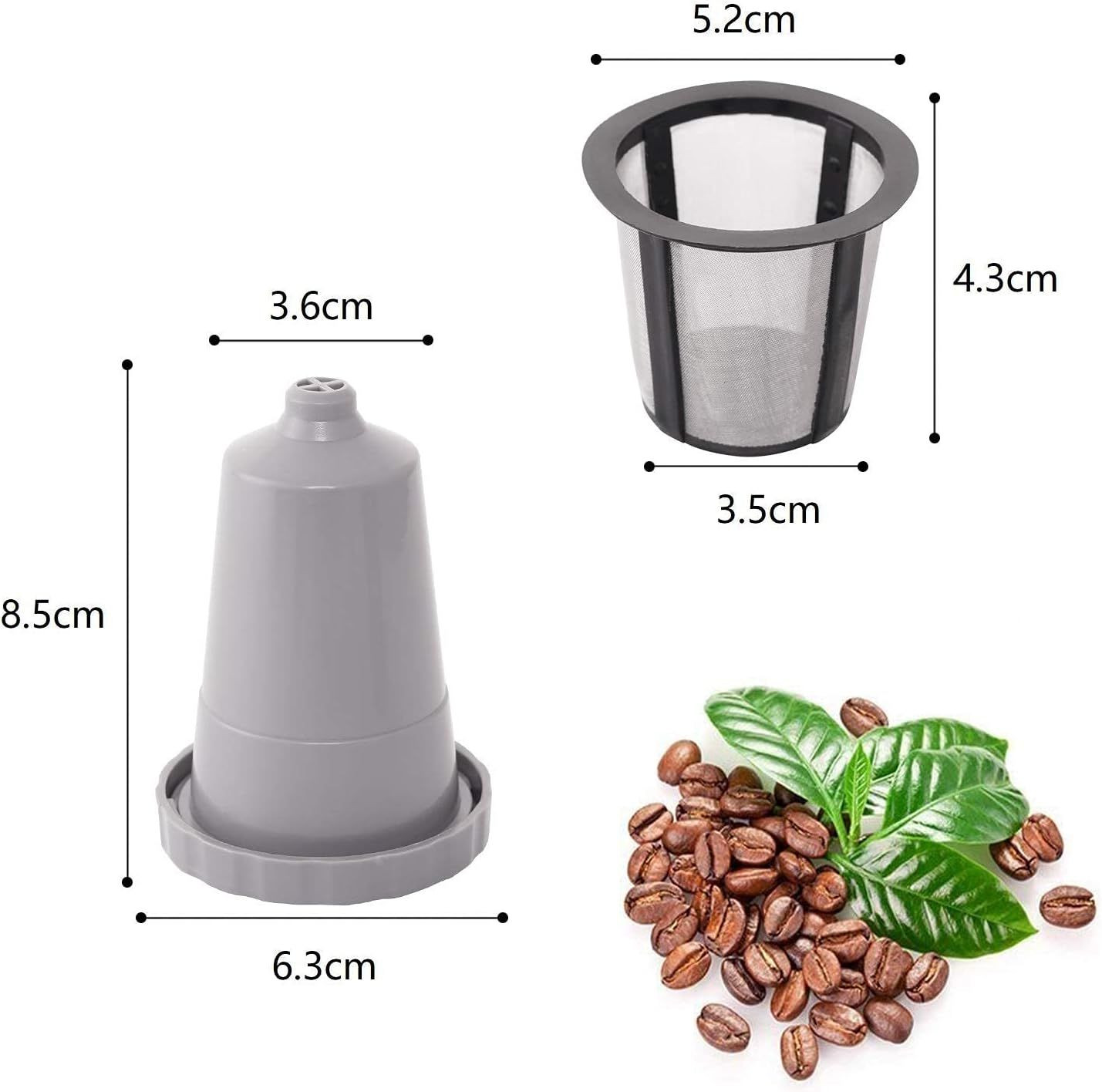 3 Pack Reusable Coffee Pods, K Cup Filters Fit for Keuring... gallery