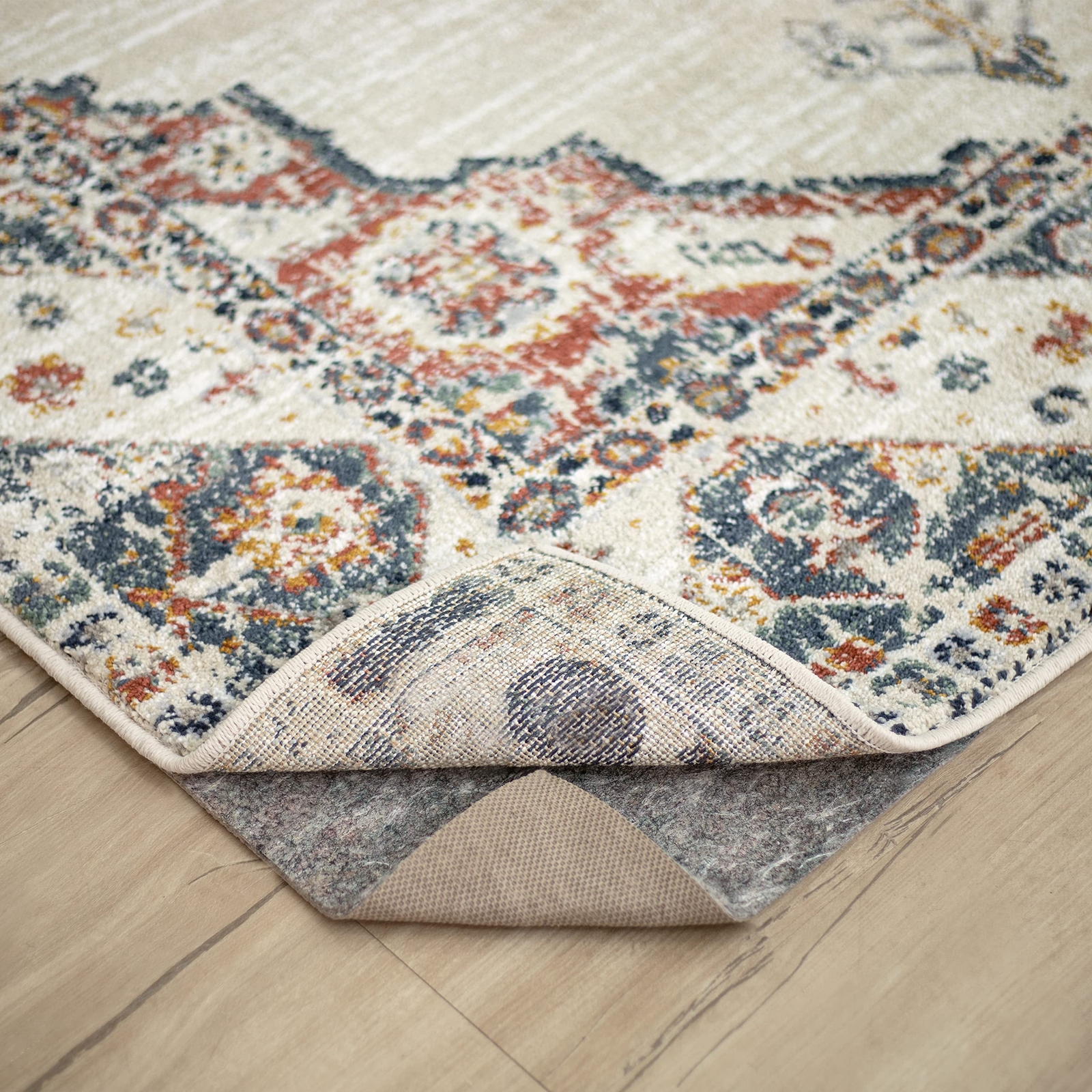 Mohawk Home 8' x 10' Non Slip Rug Pad Gripper 1/4 Thick Dual Surface Felt + R... gallery
