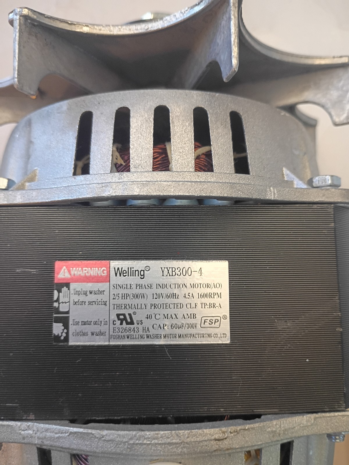 Welling YXB300-4- Single-Phase Induction Motor for OEM gallery