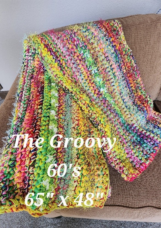 Hand Crocheted Throw Afghan Blanket gallery