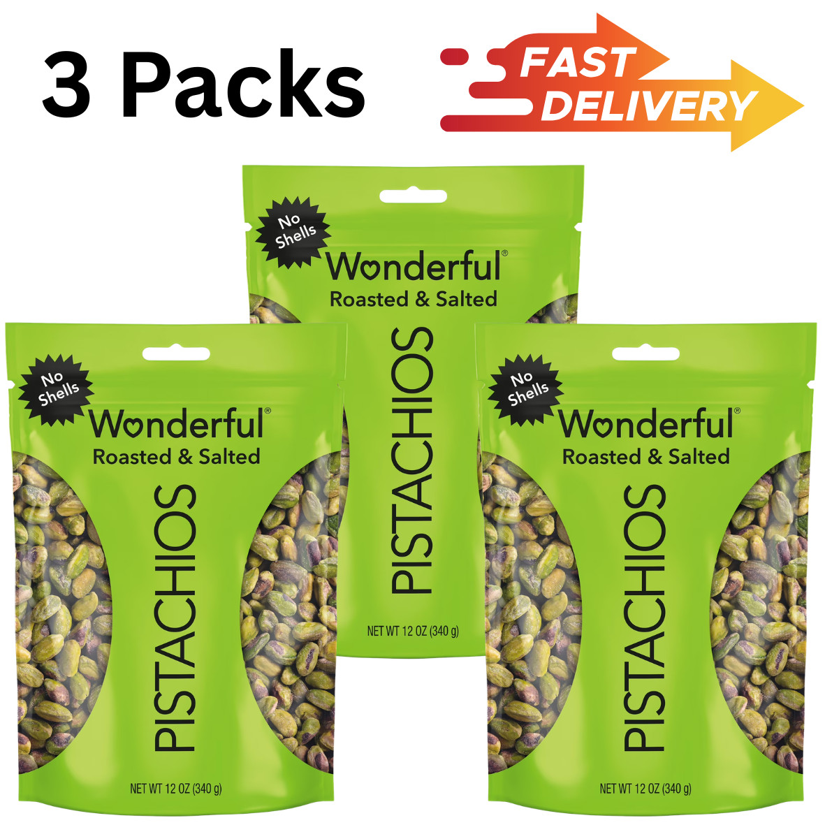 Wonderful Pistachios No-Shell Roasted and Salted Nuts 36 Ounce Resealable Bag gallery