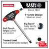 NEW 3/16in Journeyman T-Handle Hex Key 4in Precision Fitting w. Black Oxide Tip gallery