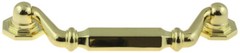 (5 Pack) 3-3/4 inch Octagonal Bail Pull Polished Brass