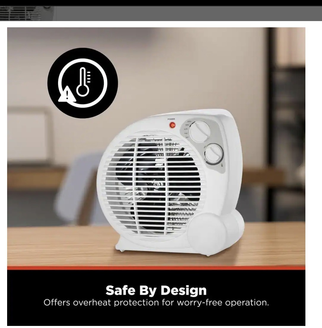 1500W Electric Space Heater with Forced Air And Fan for Office and Home NewInBox gallery