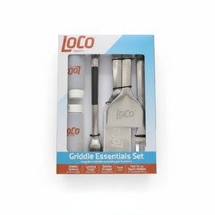 Tool LoCo Cookers Griddle Essentials Set – 6 Piece Stainless Steel BBQ Kit – NE