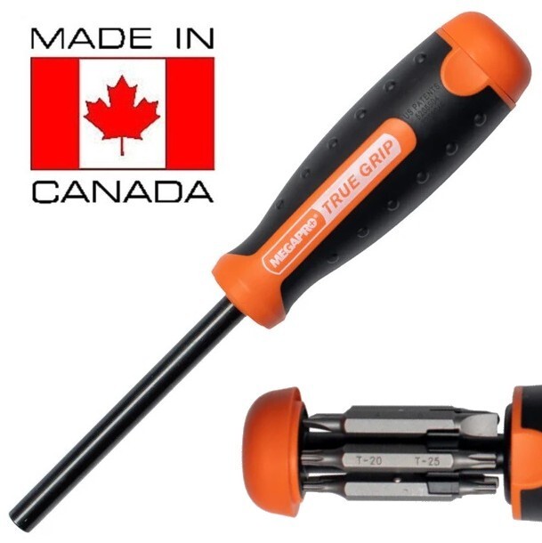 Megapro Multi Bit Screwdriver 13 in 1 Cushion Grip Phillip Flat Torx True Grip gallery