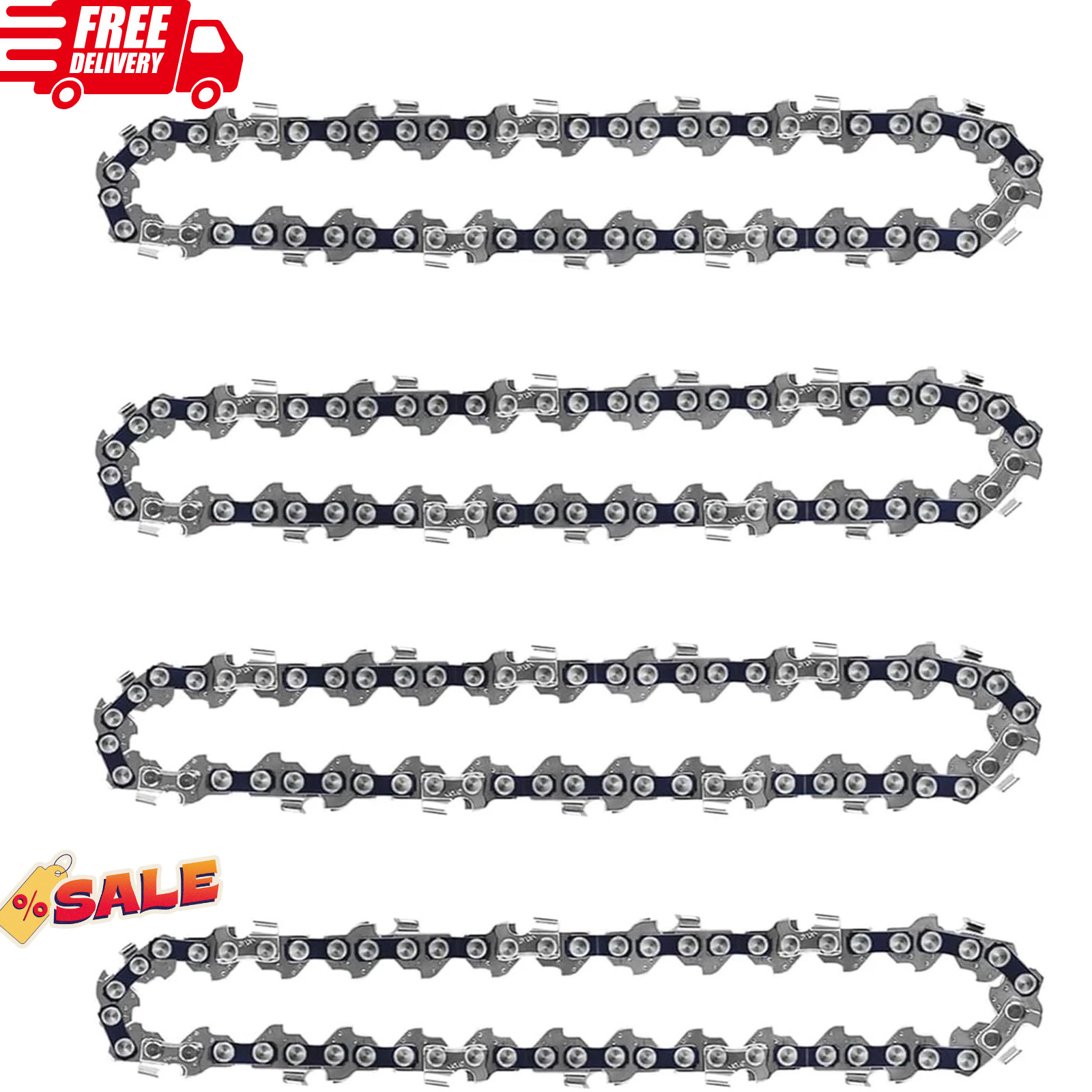 4 Pack 8 Inch Chainsaw Chain 050" Gauge 3/8" LP Pitch 33 Drive Links 8 Inch P... gallery