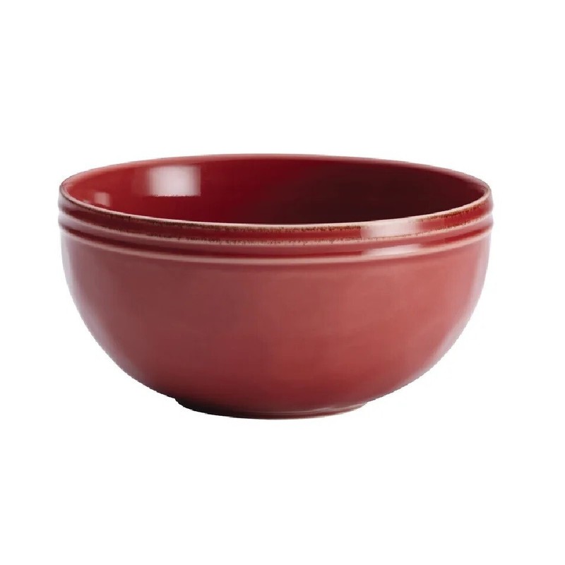 Dinnerware Set Red Stoneware Round 16 Piece Dinner Plate Bowl Mug Family Service gallery