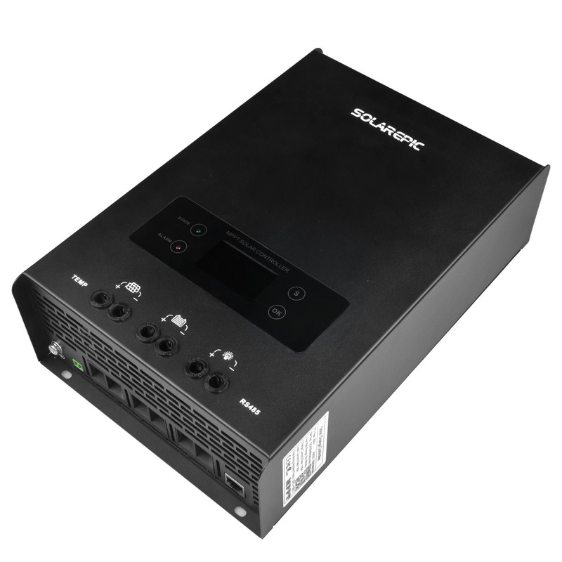 100A MPPT Solar Controller 12V/24V/36V/48V Solar Charger 250V & Bluetooth BT-02 gallery