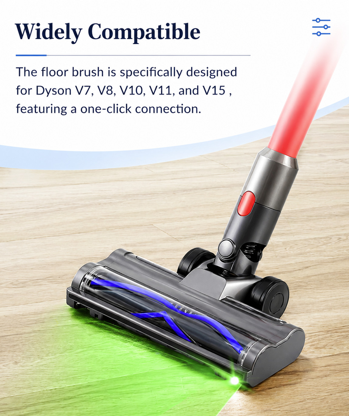 Motorhead Vacuum Attachments for Dyson V15 V11 V10 V8 V7, Hardwood Floor gallery