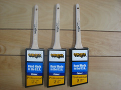 3 EA- CORONA 2 1/2″ RYAN PRO ANGLE SASH PAINT BRUSH, CHINEX, MADE IN USA