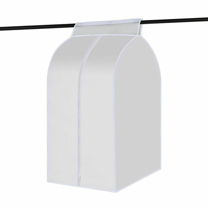 Solid Clothes Garment Dust Cover Storage Protector Wardrobe Coat Hanger Bag Home gallery