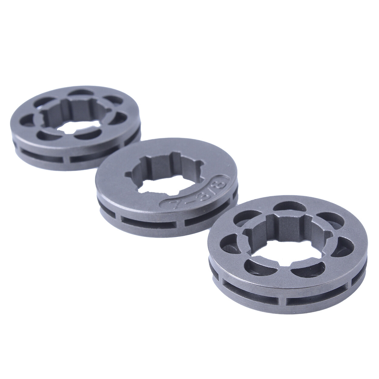 3pcs 3/8" 7T Sprocket Rim For Stihl Chainsaw # 0000 642 1231 MINI Spline 17mm gallery