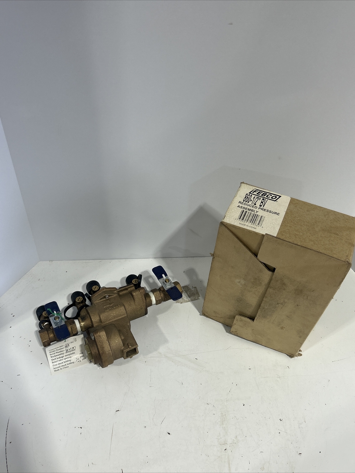 Febco 1/2" 860-BV RP Lead Free Reduced Pressure Assembly 175 Psi MWWP 140F MWWP gallery