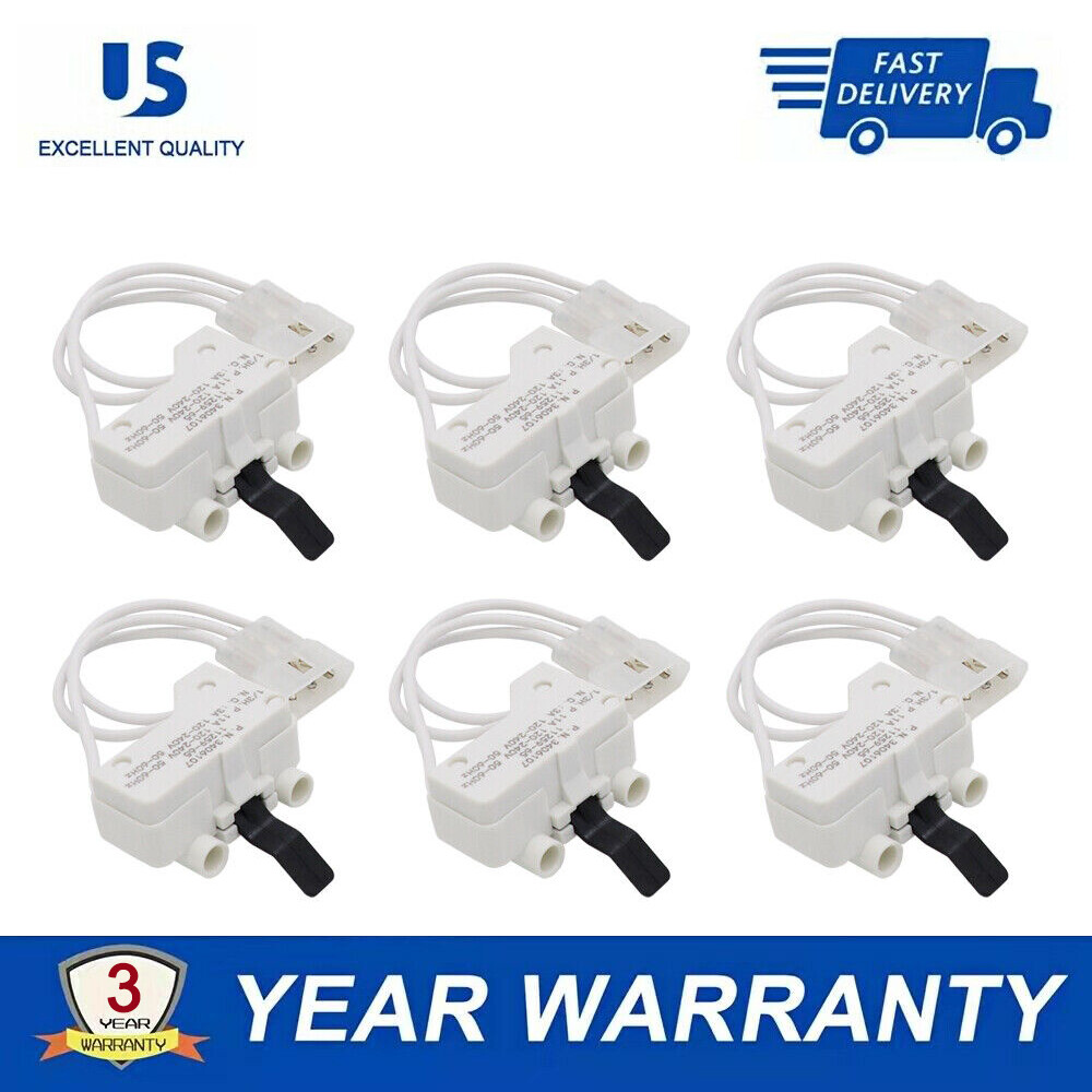 3406107 Dryer Door Switch for Whirlpool & Kenmore AP6008561 by Beaquicy (6 pcs) gallery