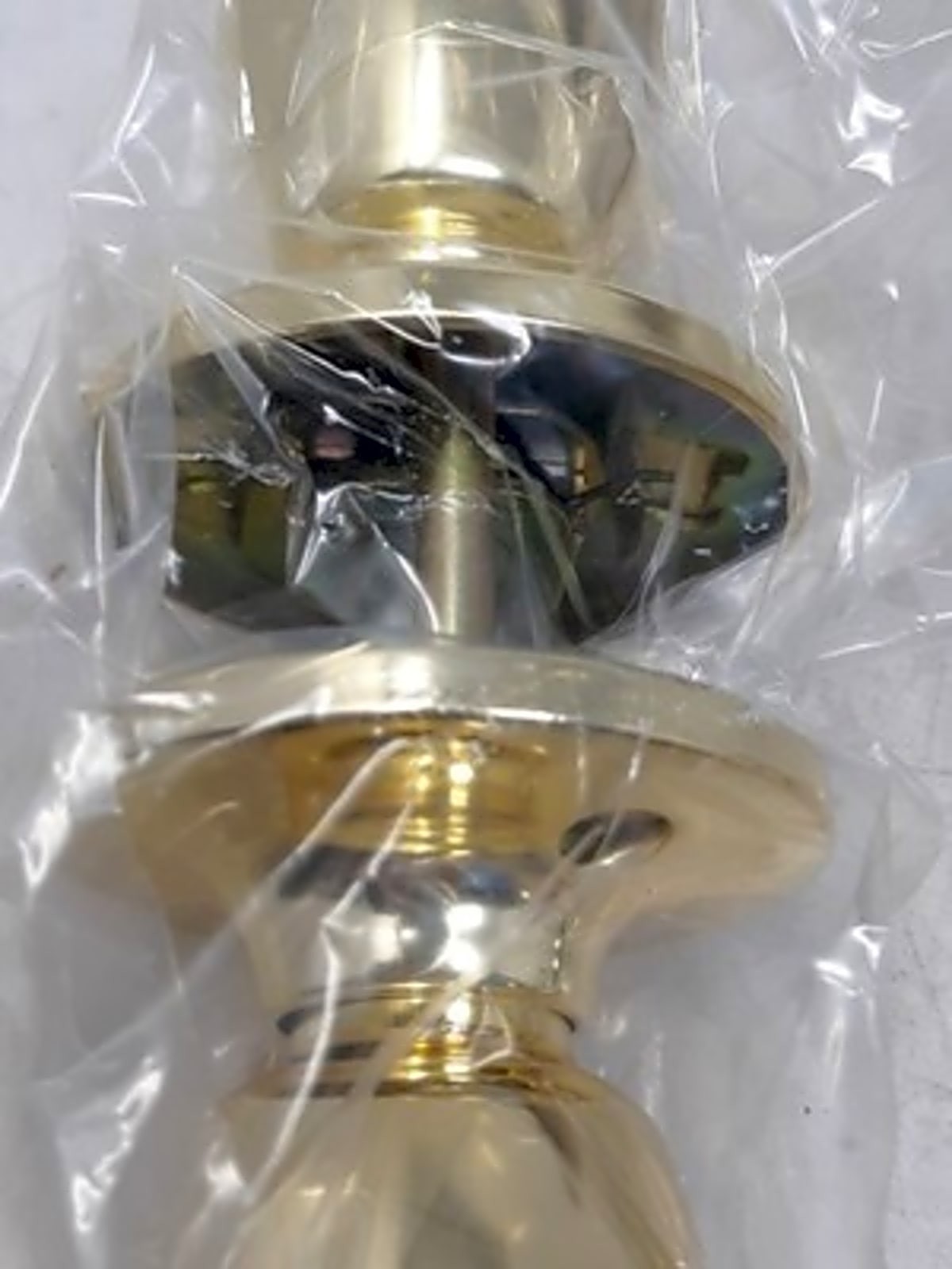 MFS Supply Polished Brass Entry Lock Set Adjustable Backset Latch w/ 2 Keys gallery