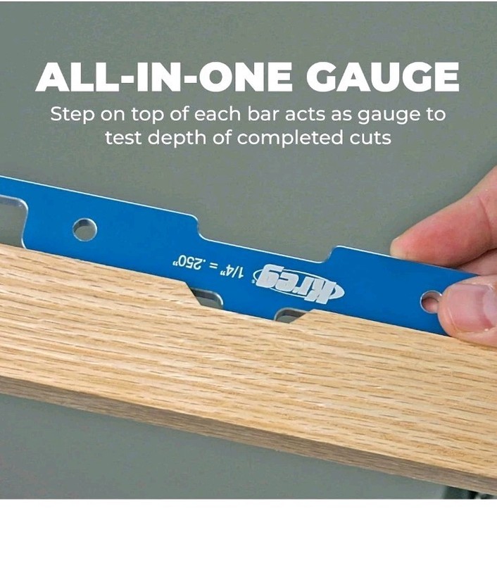 KREG PRS3400 Precision Router Table Set Up Bars, Set of 7 gallery