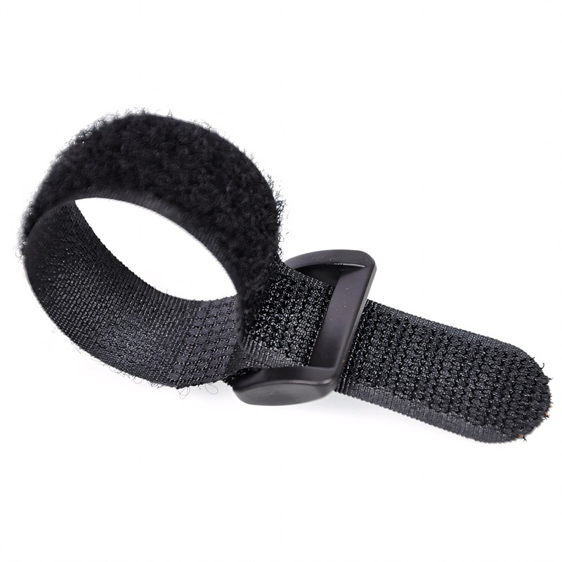 Black Hook and Loop Heavy Duty Strap Strapping Cable Ties with Buckle 15cm-600cm gallery