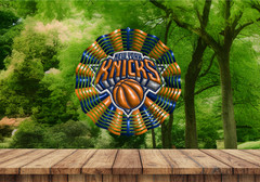 🏀 New York Knicks 10″ Sublimation Wind Spinner | Basketball Wind Spinner