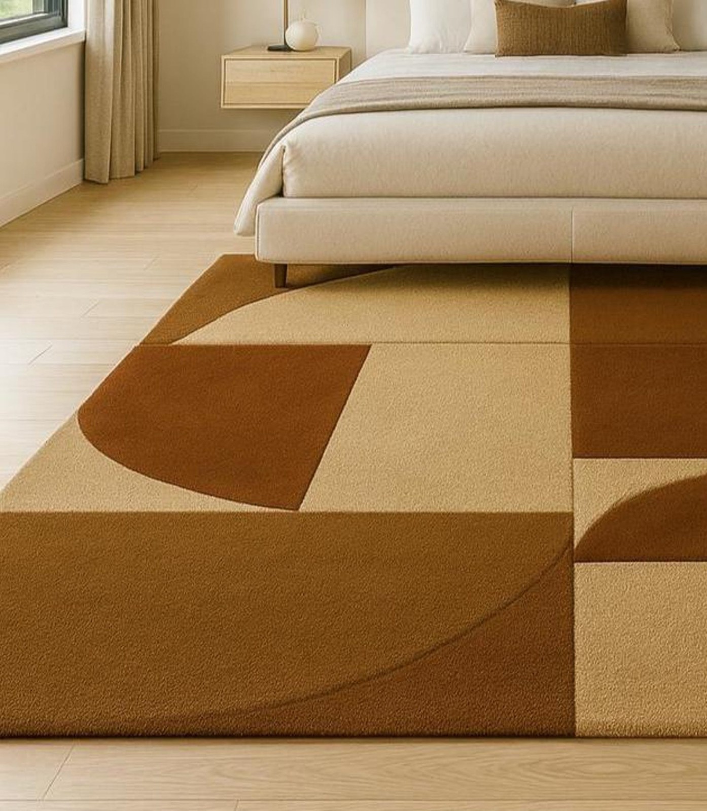 Handmade Rug | Irregular Rug | Wool Rugs | Living Room Rug | Tufted A292 gallery