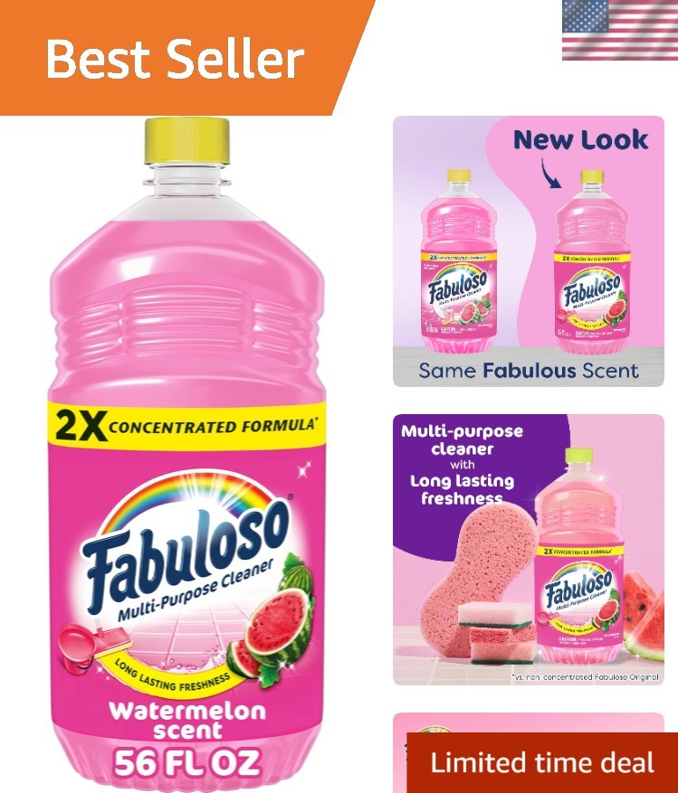 Powerful 2X Concentrated Cleaner - 56 Fl Oz, Watermelon Scent for Fresh Homes gallery