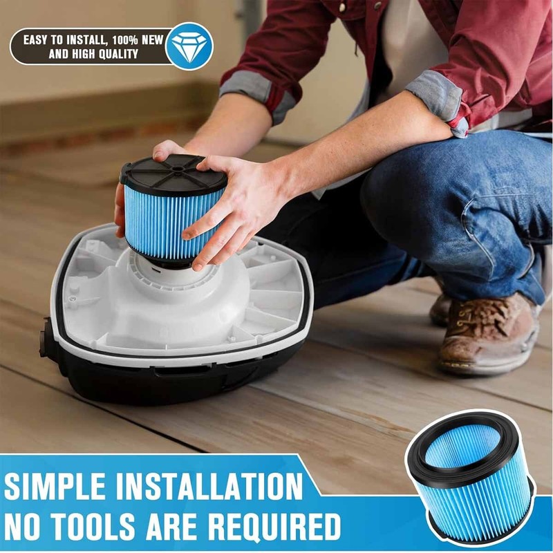 2 Pack VF3500 Replacement Filter for Ridgid WD4050 WD3050 3-4.5 Gallon Vacuum gallery